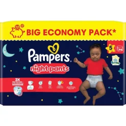 Pampers Pyjamabroekjes>Night Pants Maat 5 Luierbroekjes