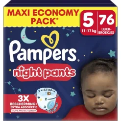 Pampers Luierbroekjes Maat 5|Pyjamabroekjes>Night Pants Maat 5 Luierbroekjes
