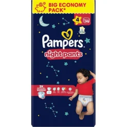 Pampers Pyjamabroekjes|Luierbroekjes Maat 4>Night Pants Maat 4 Luierbroekjes