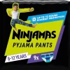 Ninjamas Pyjamabroekjes>Pampers Jongens 8-12 Jaar Pyjama Pants