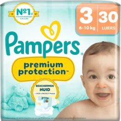 Pampers Luiers Maat 3>Premium Protection Maat 3 Luiers