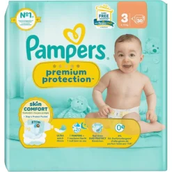 Pampers Luiers Maat 3>Premium Protection Maat 3 Luiers