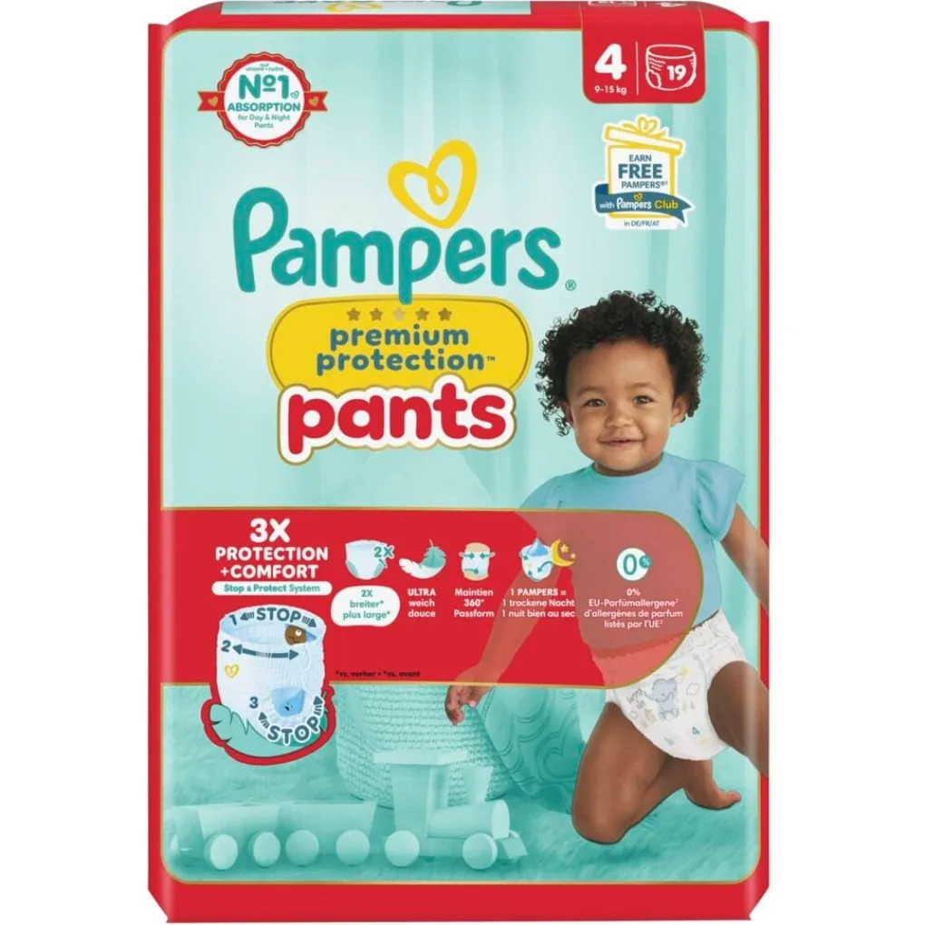 Pampers Luierbroekjes Maat 4>Premium Protection Pants Maat 4 Luierbroekjes