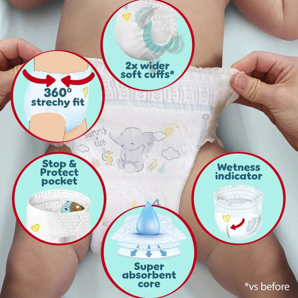 Pampers Luierbroekjes Maat 4>Premium Protection Pants Maat 4 Luierbroekjes