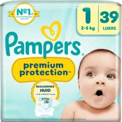 Pampers Luiers Maat 1>Premium Protection Maat 1 Luiers