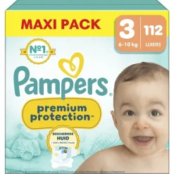 Pampers Luiers Maat 3>Premium Protection Maat 3 Luiers