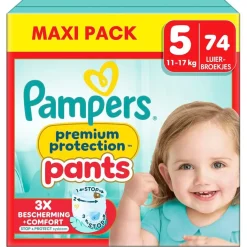 Pampers Luierbroekjes Maat 5>Premium Protection Pants Maat 5 Luierbroekjes
