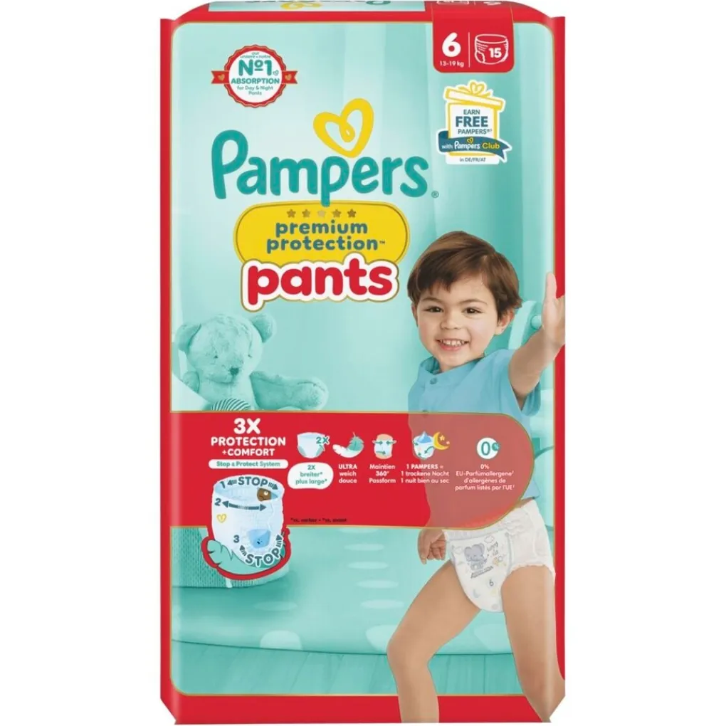 Pampers Luierbroekjes Maat 6>Premium Protection Pants Maat 6 Luierbroekjes