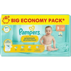 Pampers Luiers Maat 3>Premium Protection Maat 3 Luiers