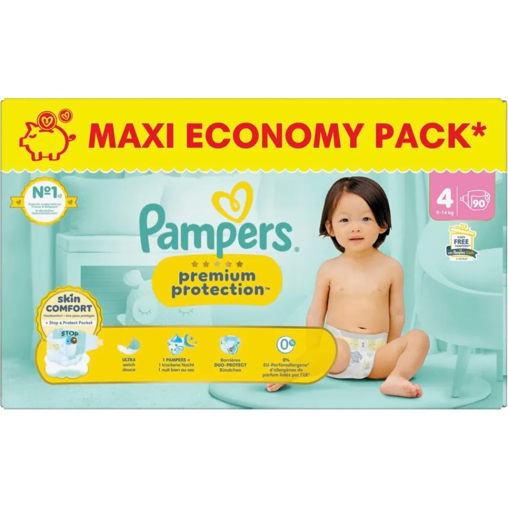 Pampers Luiers Maat 4>Premium Protection Maat 4 Luiers