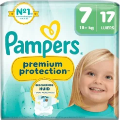 Pampers Luiers Maat 7>Premium Protection Maat 7 Luiers
