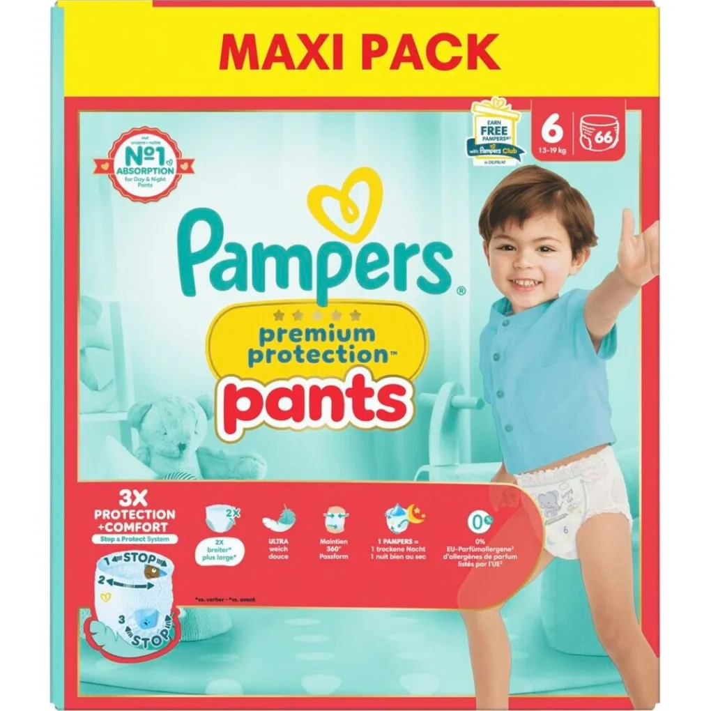 Pampers Luierbroekjes Maat 6>Premium Protection Pants Maat 6 Luierbroekjes