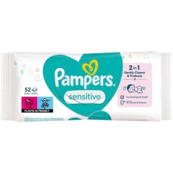 Pampers Billendoekjes>Sensitive 0% Plastic Babydoekjes