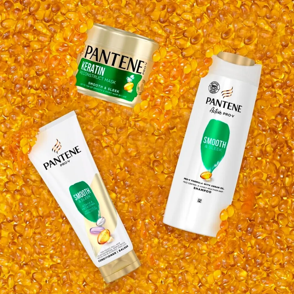 Pantene Shampoo>Active Nutri-Plex Pro-V Glad & Zijdezacht Shampoo