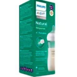 Philips Avent Babyflesjes>Natural Response Fles Glas 240ml – Flow 3 – BPS vrij- 1 fles