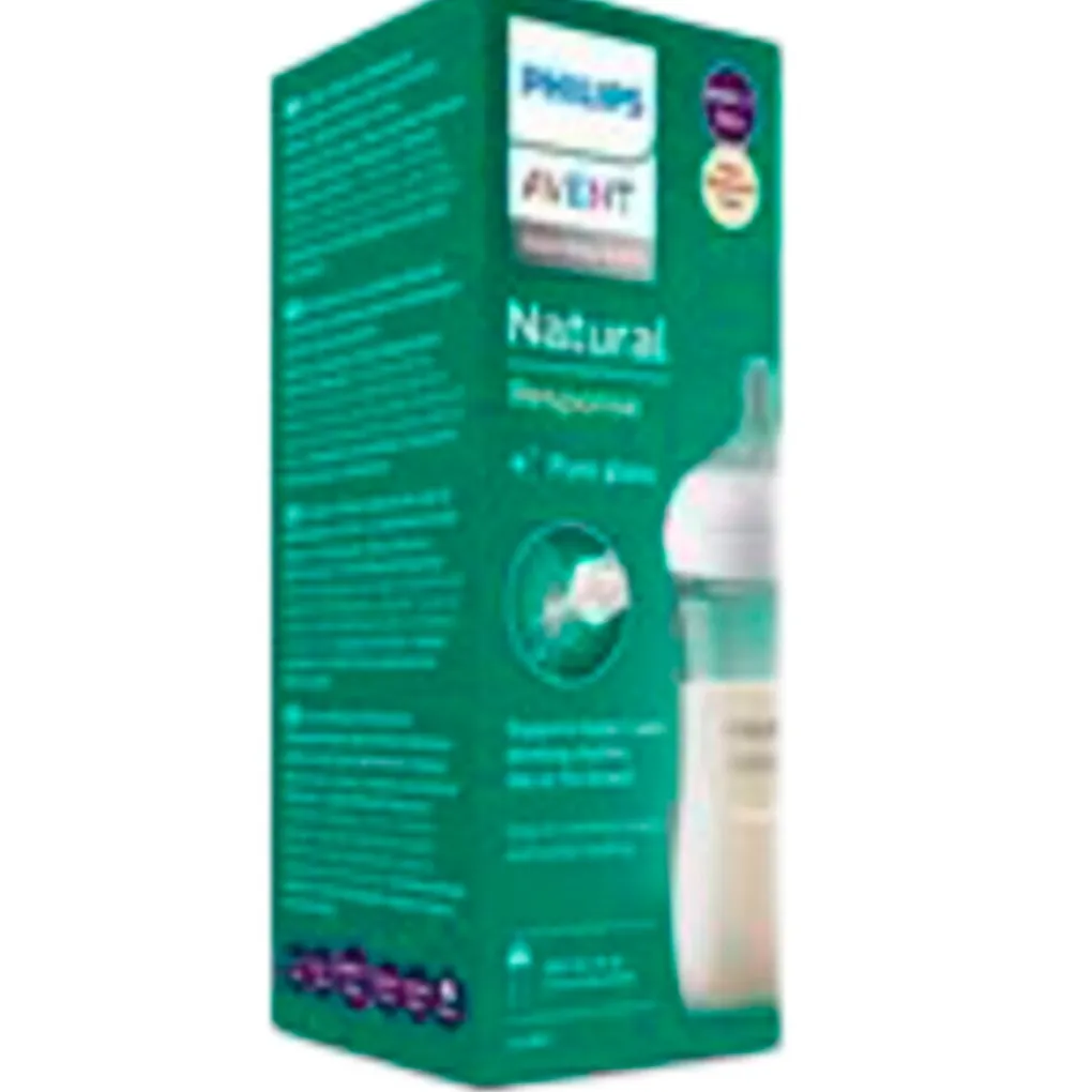Philips Avent Babyflesjes>Natural Response Fles Glas 240ml – Flow 3 – BPS vrij- 1 fles
