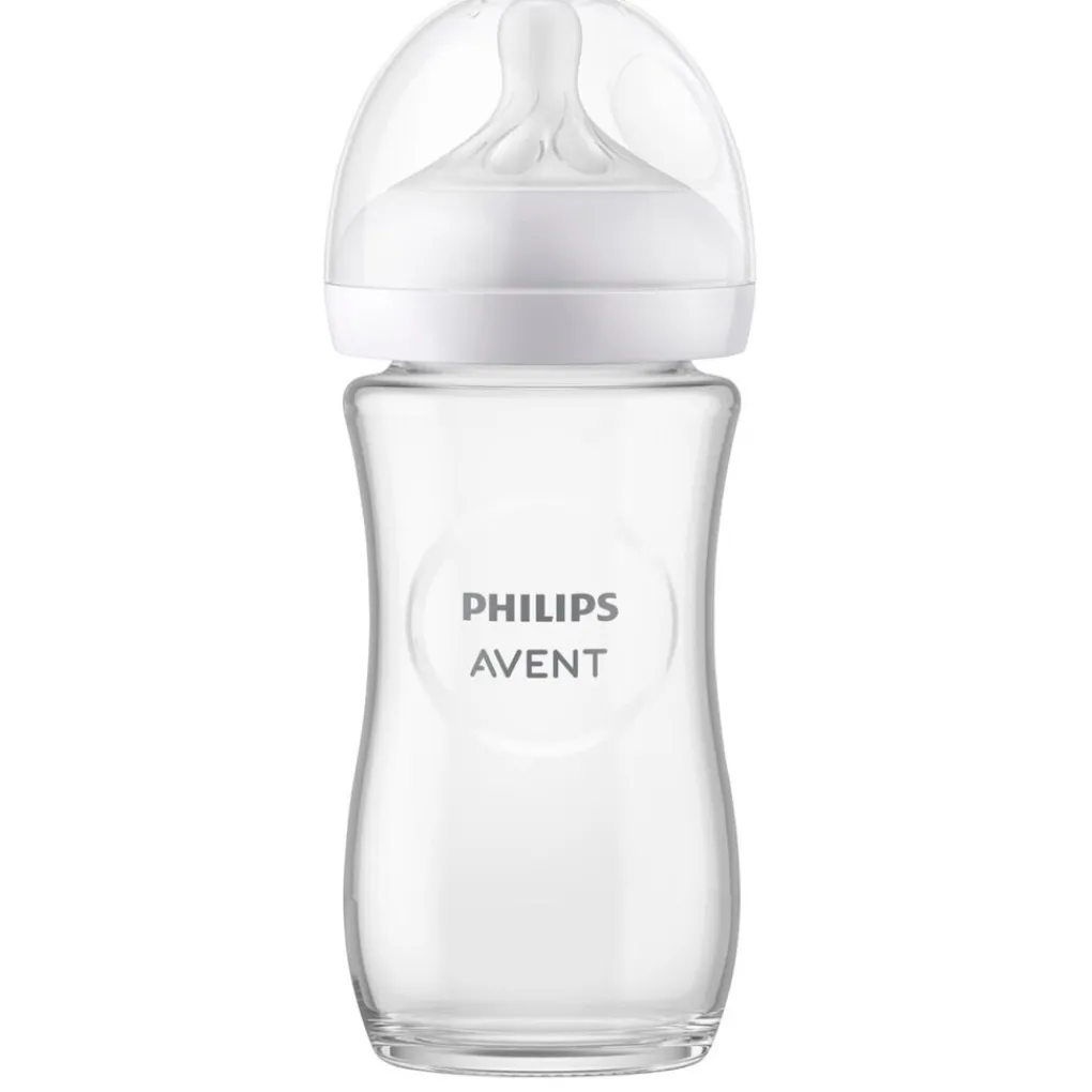 Philips Avent Babyflesjes>Natural Response Fles Glas 240ml – Flow 3 – BPS vrij- 1 fles