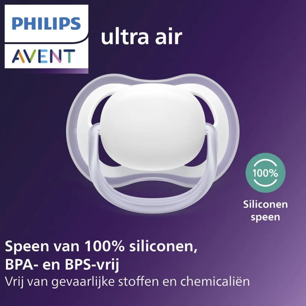Philips Avent Fopspenen>Soother Air 0-6M SCF087/02 Fopspeen