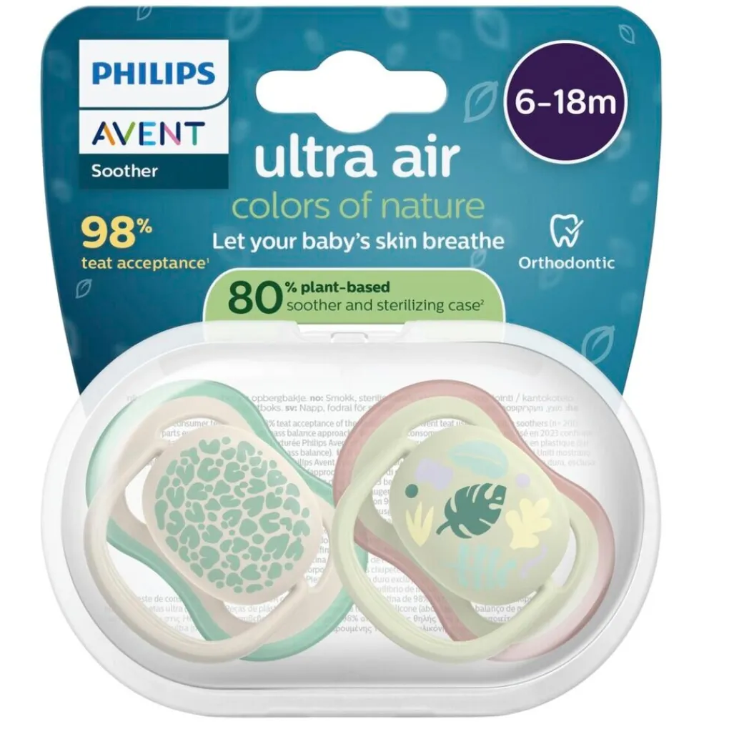 Philips Avent Fopspenen>Soother Air 6-18M SCF087/17 fopspeen