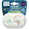 Philips Avent Fopspenen>Soother Ultra Air 0-6M SCF376/24 Nighttime Fopspeen