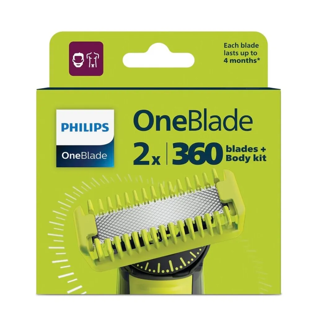Heren Philips Scheermesjes>OneBlade 360 QP624/50 Bodykit Navulmesjes