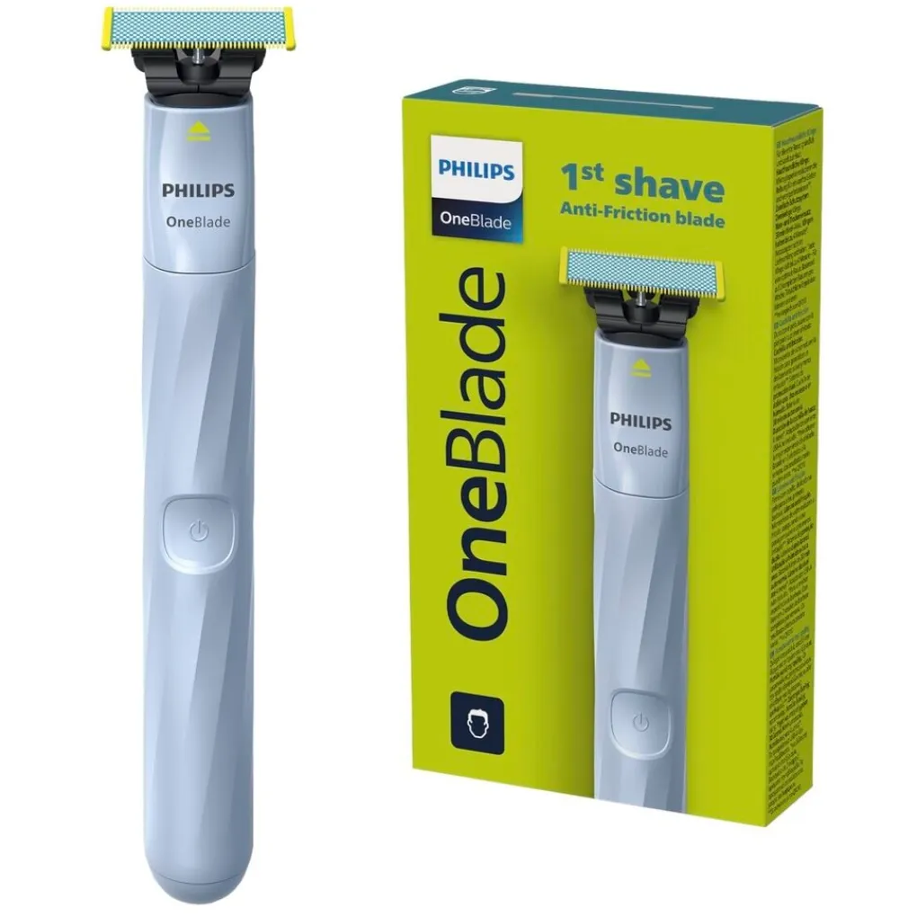 Heren Philips Baardtrimmers|Scheerapparaten>OneBlade First Shave Anti-Friction Blade QP1324/20 Scheerapparaat