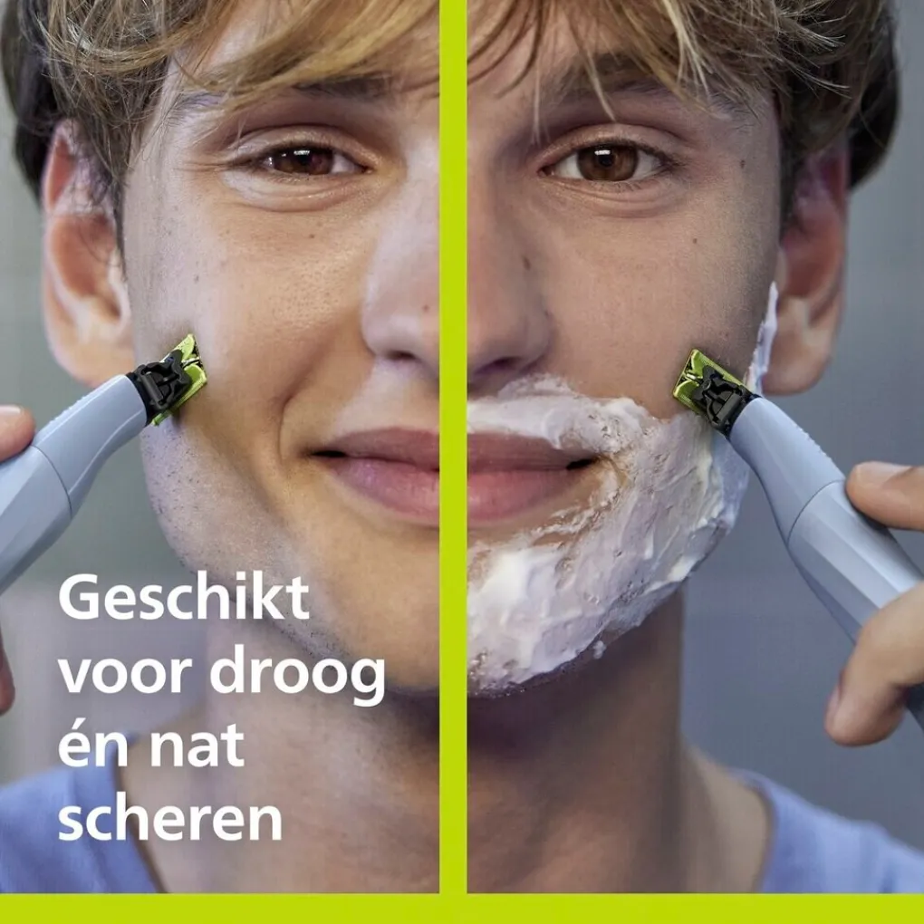 Heren Philips Baardtrimmers|Scheerapparaten>OneBlade First Shave Anti-Friction Blade QP1324/20 Scheerapparaat
