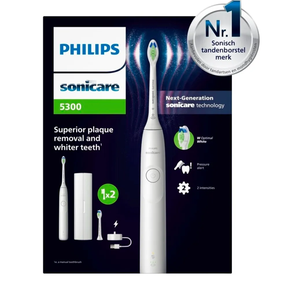 Philips Tandenstokers|Tandenborstels>Sonicare 5300 Series HX7108/03 Elektrische Tandenborstel