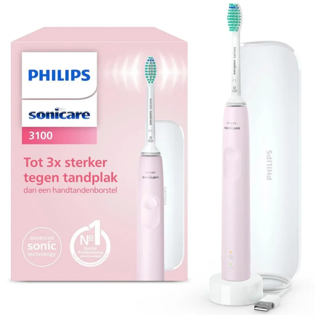 Philips Elektrische Tandenborstels>Sonicare 3100 Series HX3673/11 Elektrische Tandenborstel