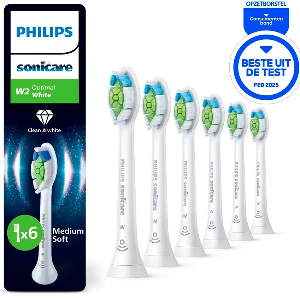 Philips Opzetborstels>Sonicare Optimal White HX6066/87 Opzetborstels