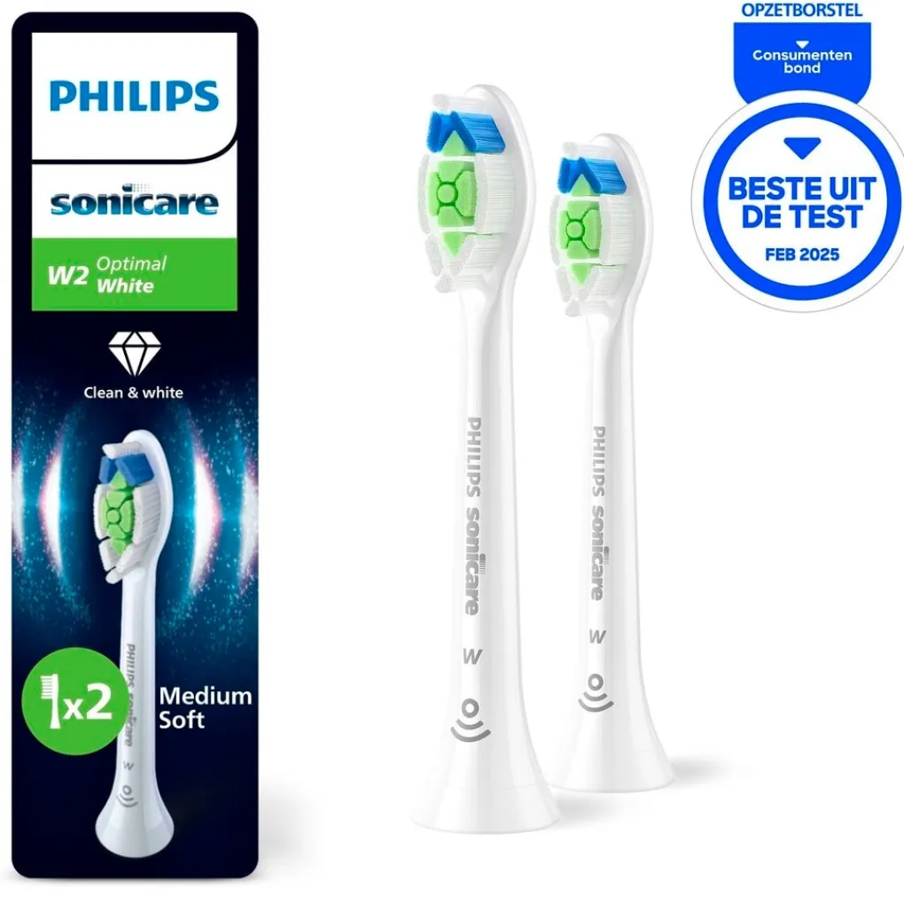 Philips Opzetborstels>Sonicare W2 Optimal White HX6062/87 Opzetborstels