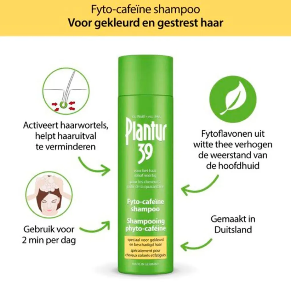 Plantur 39 Shampoo>Plantur39 Cafeïne Shampoo voor Gekleurd Haar