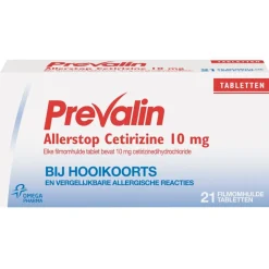 Prevalin Allergische Reacties>Allerstop 10mg Tabletten
