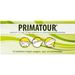 Primatour Reisziekte>Reistabletten