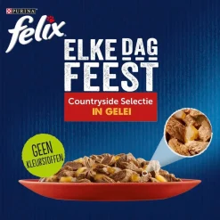 Felix Diervoeding>Purina Elke Dag Feest Mix Selectie in Gelei Kattenvoer