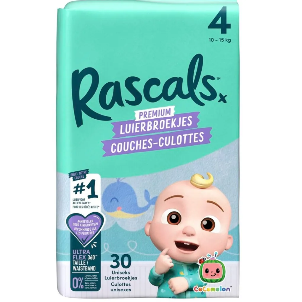 Rascal + Friends Luierbroekjes Maat 4>Rascals Maat 4 Cocomelon Luierbroekjes