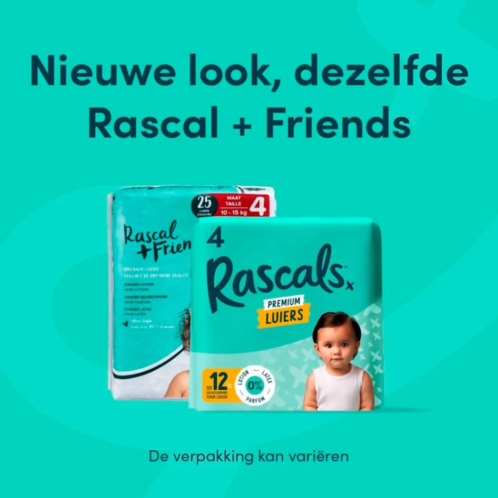 Rascal + Friends Luiers Maat 7>Rascals Maat 7 Premium Luiers