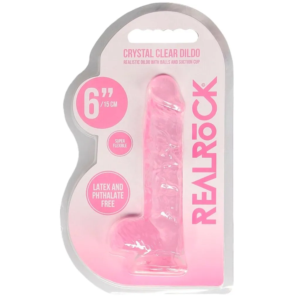 Real Rock Seksspeeltjes>Crystal Clear Dildo