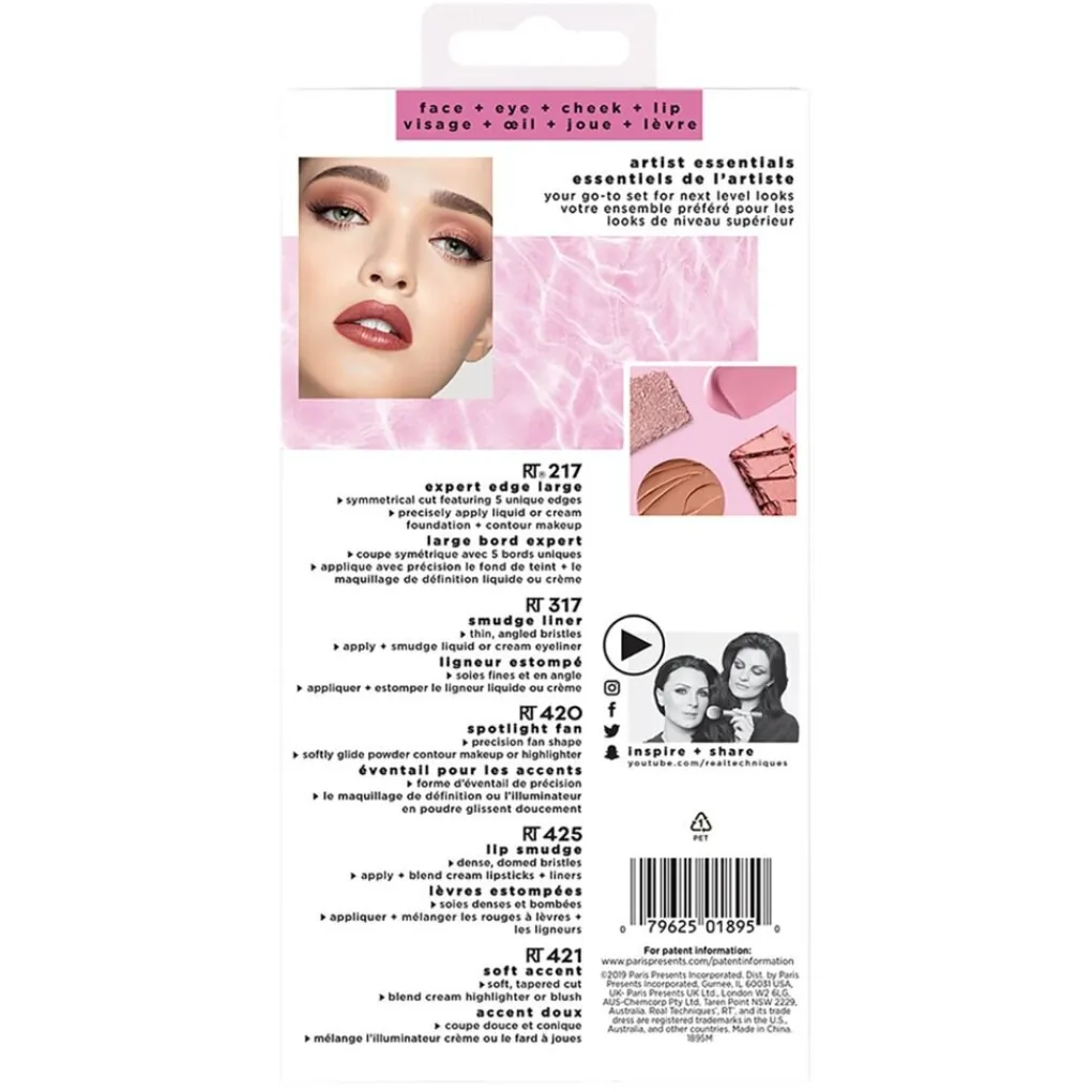 Real Techniques Make-Up Kwasten>Artist Essentials Set