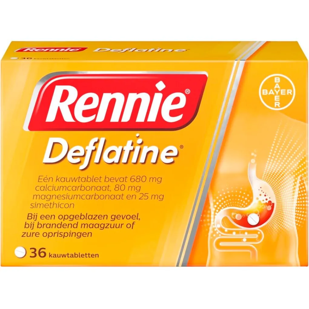 Rennie Maag- En Of Darm>Deflatine Kauwtabletten