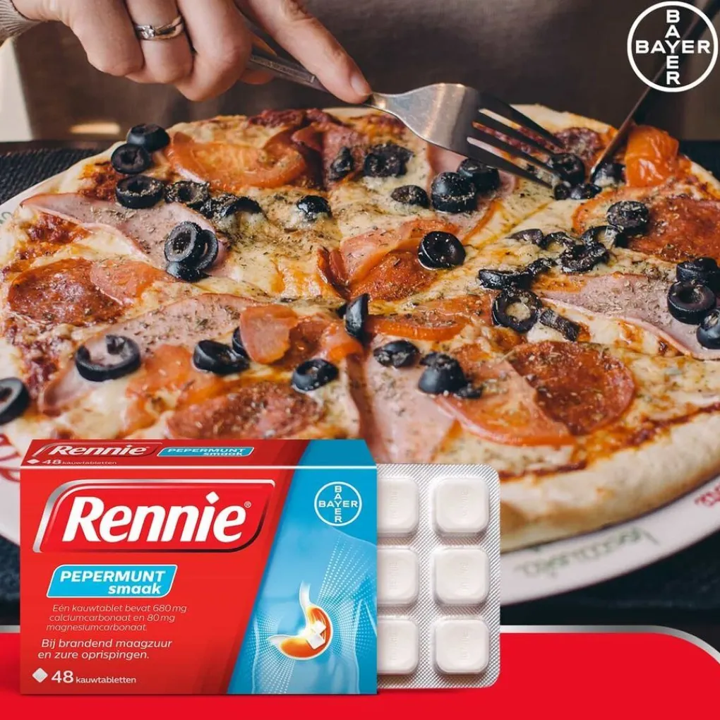 Rennie Maag- En Of Darm>Pepermunt Kauwtabletten