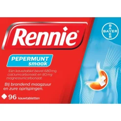 Rennie Maag- En Of Darm>Pepermunt Kauwtabletten