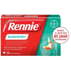 Rennie Maag- En Of Darm>Suikervrij Kauwtabletten