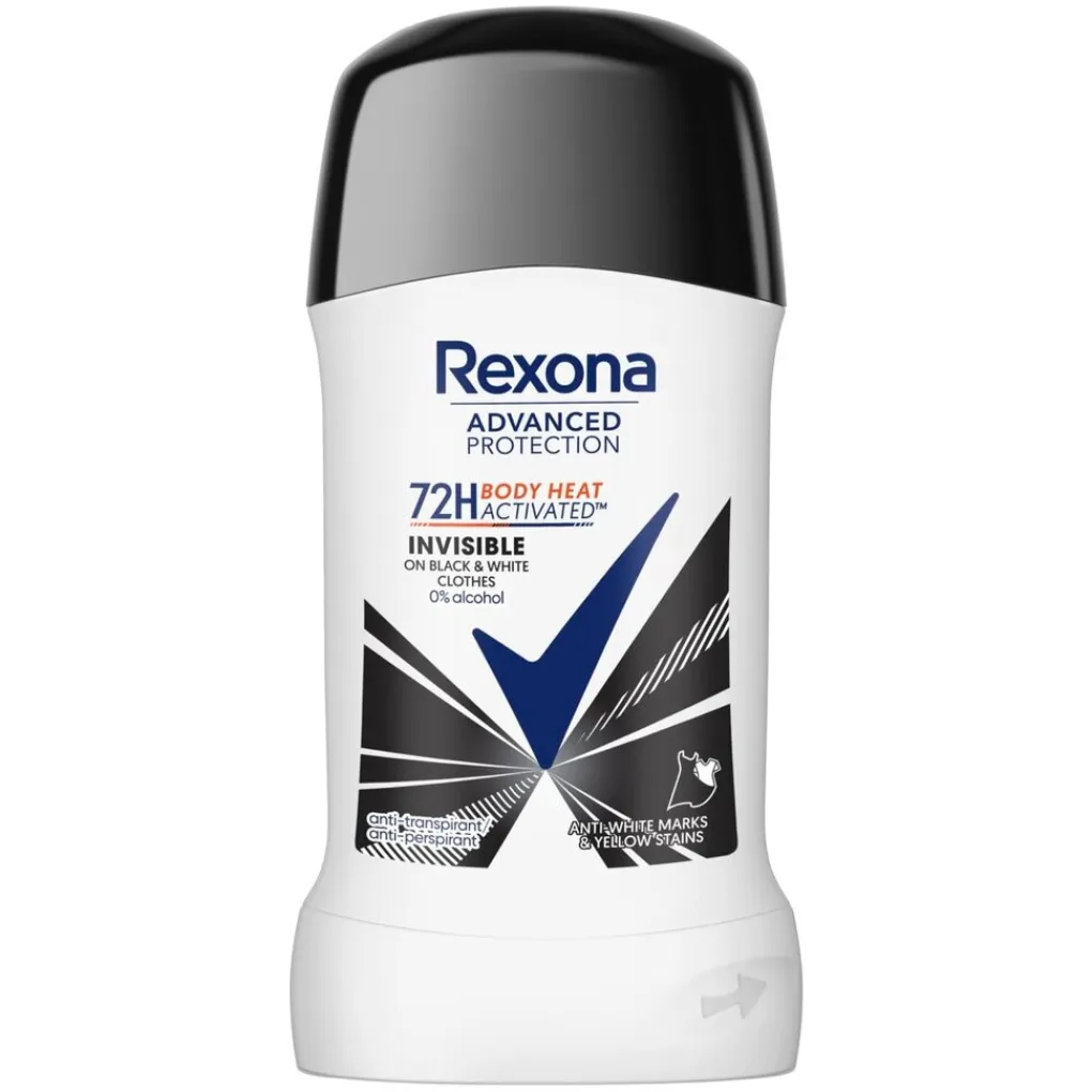 Rexona Deostick>Advanced Protection 72H Inivisible On Black & White Anti-transpirant Stick
