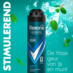 Rexona Deospray>Men Advanced Protection Cobalt Dry Antitranspirant Spray
