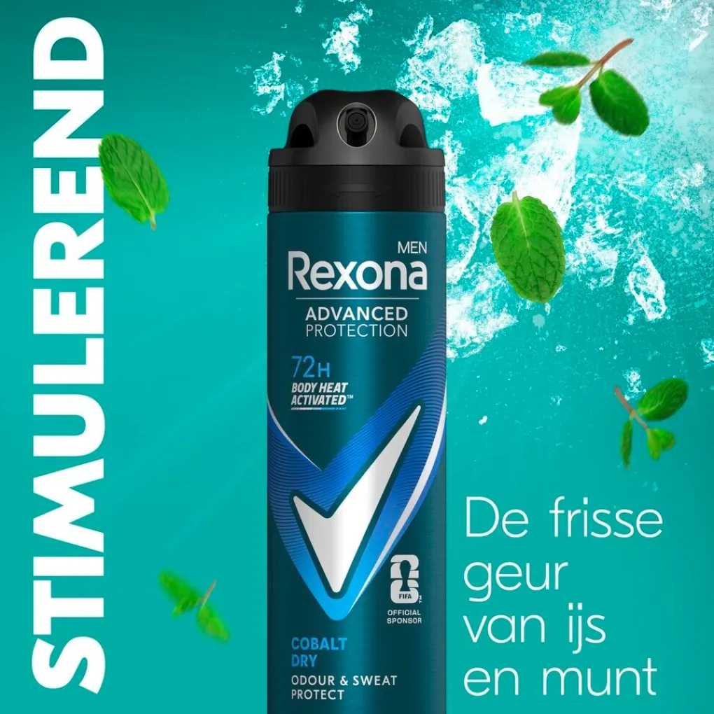Rexona Deospray>Men Advanced Protection Cobalt Dry Antitranspirant Spray