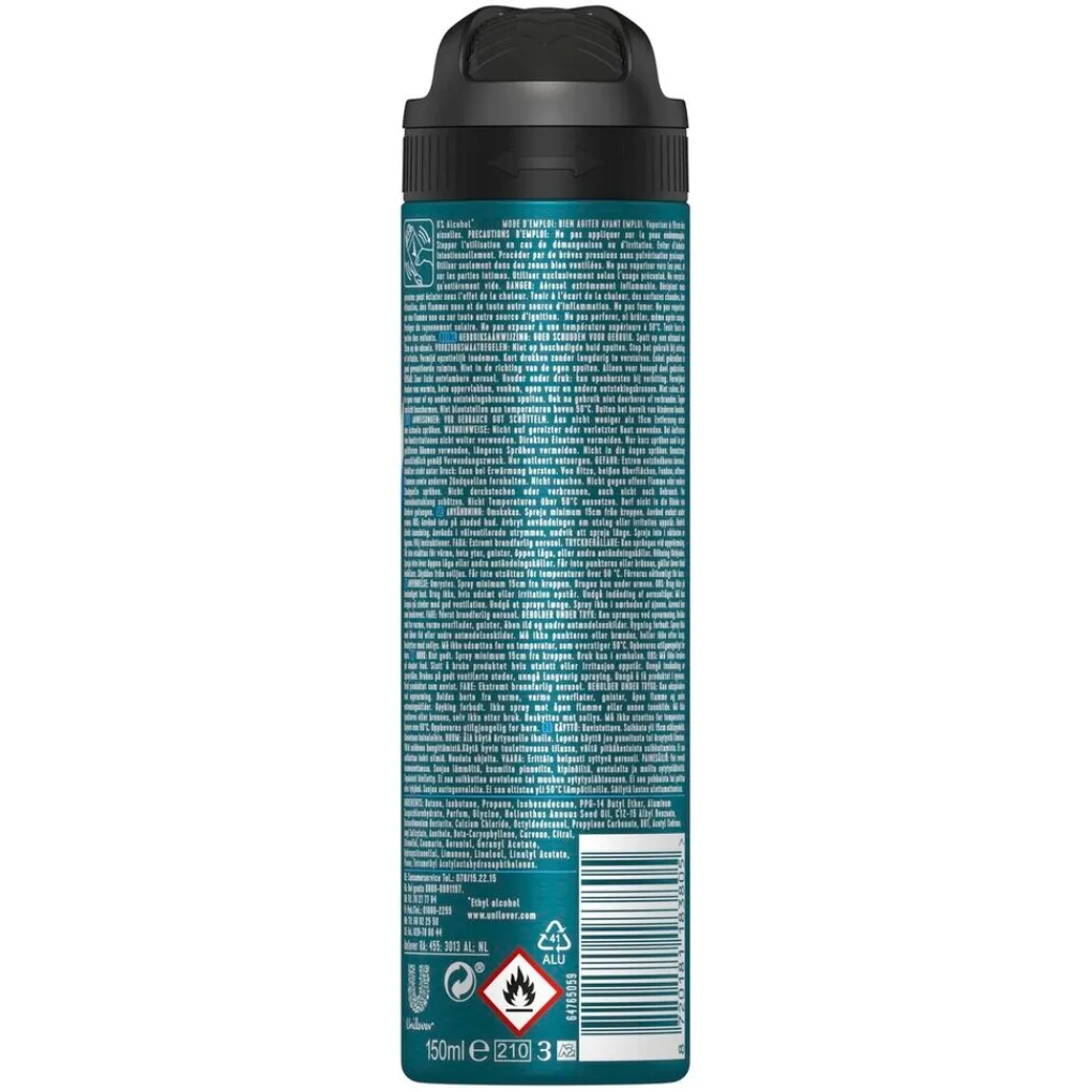 Rexona Deospray>Men Advanced Protection Cobalt Dry Antitranspirant Spray