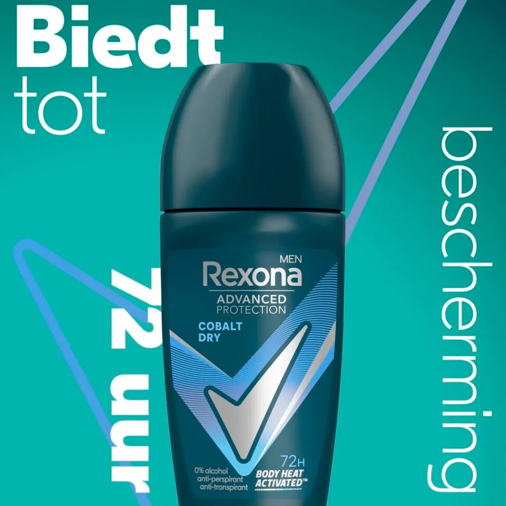 Rexona Deoroller>Men Advanced Protection Cobalt Dry Antitranspirant Deodorant Roller
