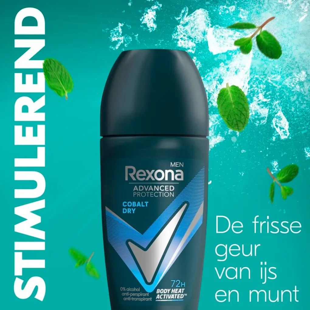 Rexona Deoroller>Men Advanced Protection Cobalt Dry Antitranspirant Deodorant Roller