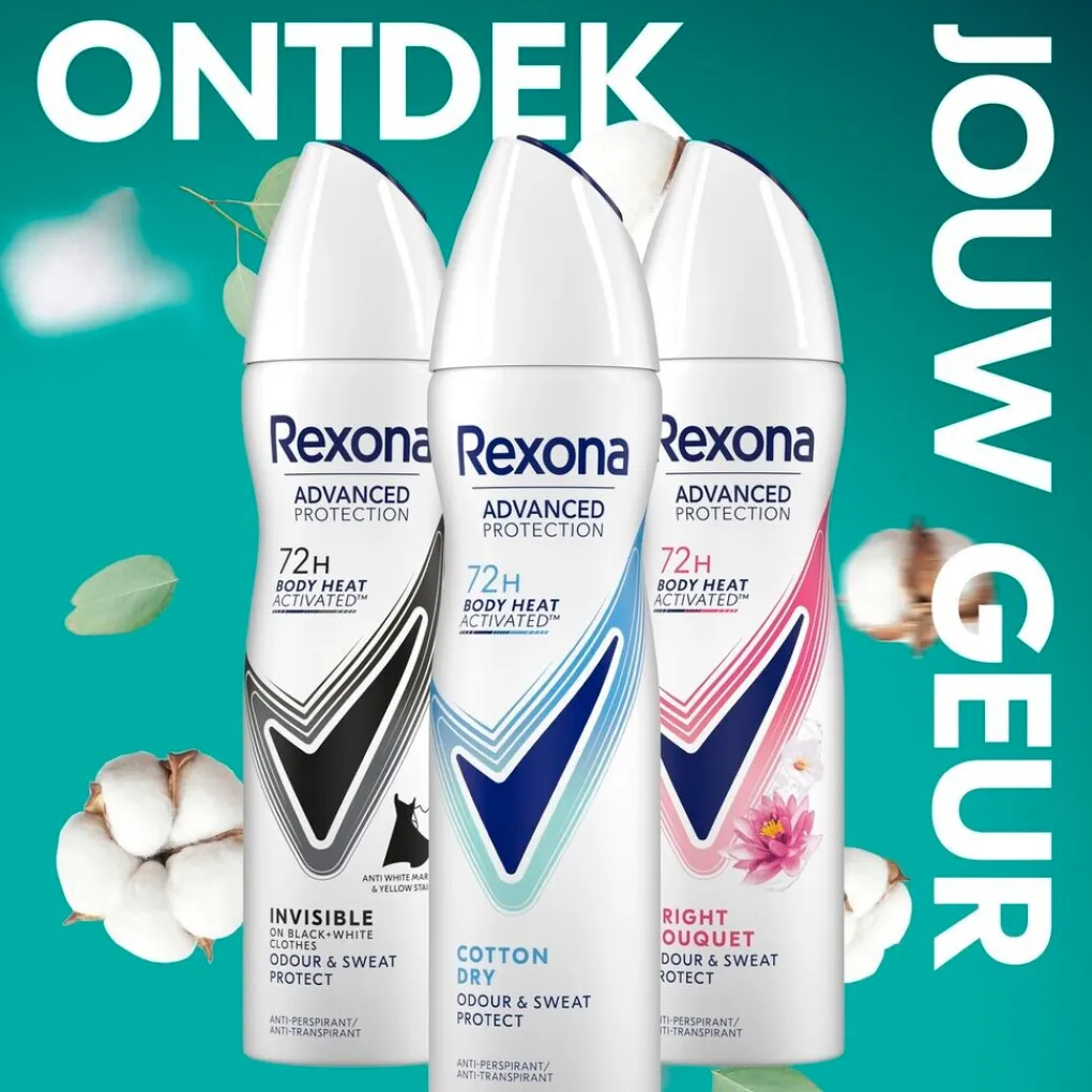 Rexona Deospray>Women Advanced Protection Cotton Dry Antitranspirant Spray